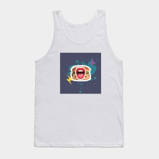 Hamburger lips Tank Top